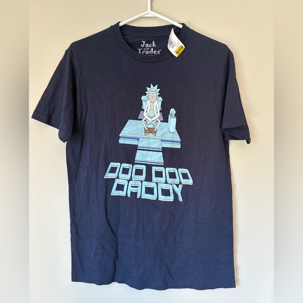 Rick and Morty Graphic Tee by Jack of All Trades, Doo Doo Daddy, Size Medium